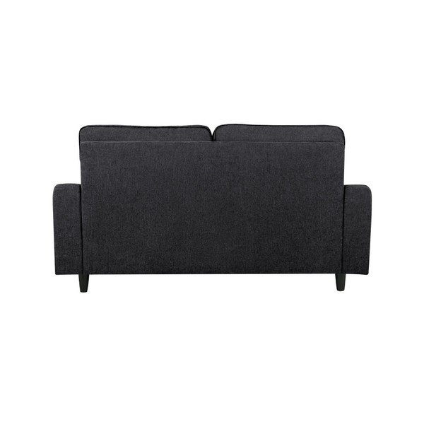 Melns divvietīgs dīvāns Kooko Home Rumba-image-4