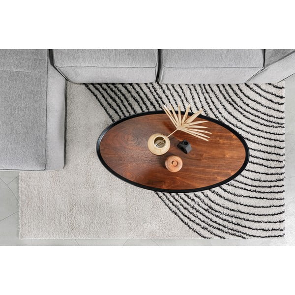 Melns/bēšs paklājs 80x150 cm Coastalina – Universal-image-1