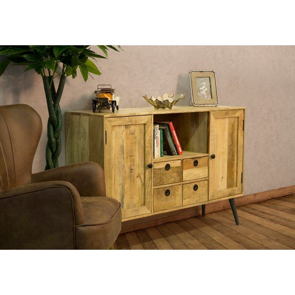 Kumode no mango koka Mauro Ferretti Belgrado, platums 130 cm-image-1