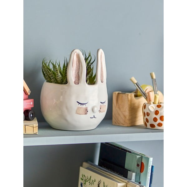 Māla ar rokām apgleznots puķu poda apvalks ø 15 cm Villja – Bloomingville Mini-image-1