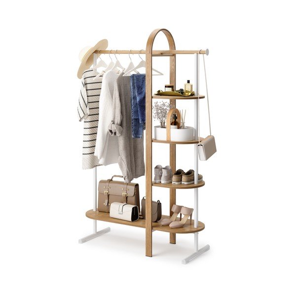 Balts/dabīga toņa priekšnama komplekts no eikalipta koka Bellwood – Umbra-image-4