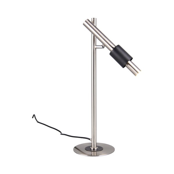 Melna/sudraba krāsas LED galda lampa (augstums 50 cm) Ikaris – Trio Select-image-4