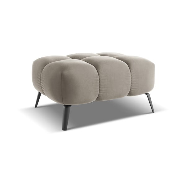 Bēšs samta kāju soliņš Nalu – Makamii-image-3