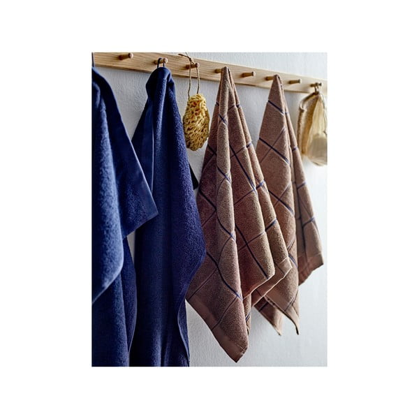 Tumši zils frotē kokvilnas dvielis 50x100 cm Comfort – Södahl-image-3