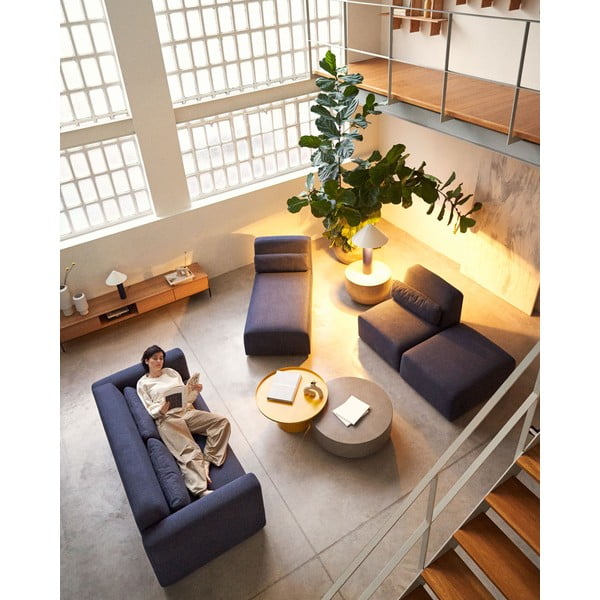 Tumši zils modulārais dīvāns (vidējais modulis) Neom – Kave Home-image-4