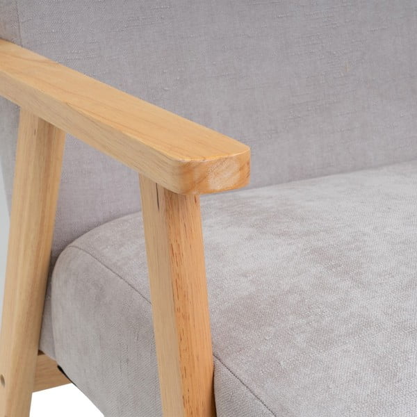 Pelēks atpūtas krēsls no šenila auduma Vintage – Casa Selección-image-1