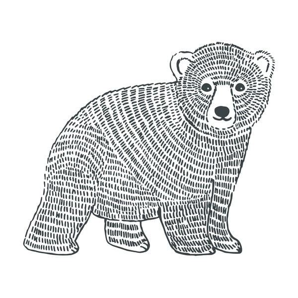 Bērnu uzlīme 47x40 cm Bear – Lilipinso