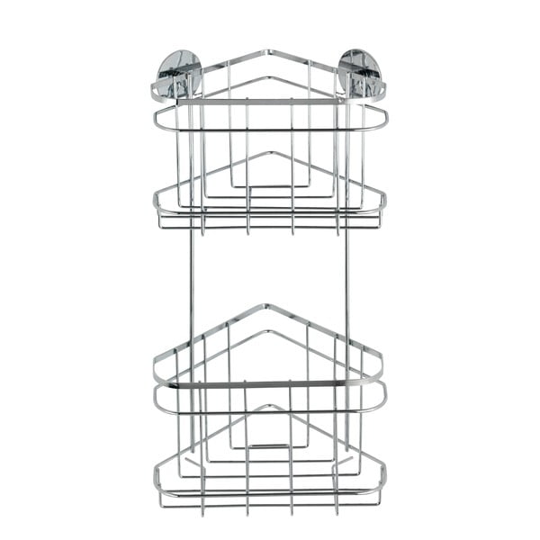 Pašturošs divlīmeņu stūra plaukts Wenko Turbo-Loc, 15,5 x 22,5 cm-image-1