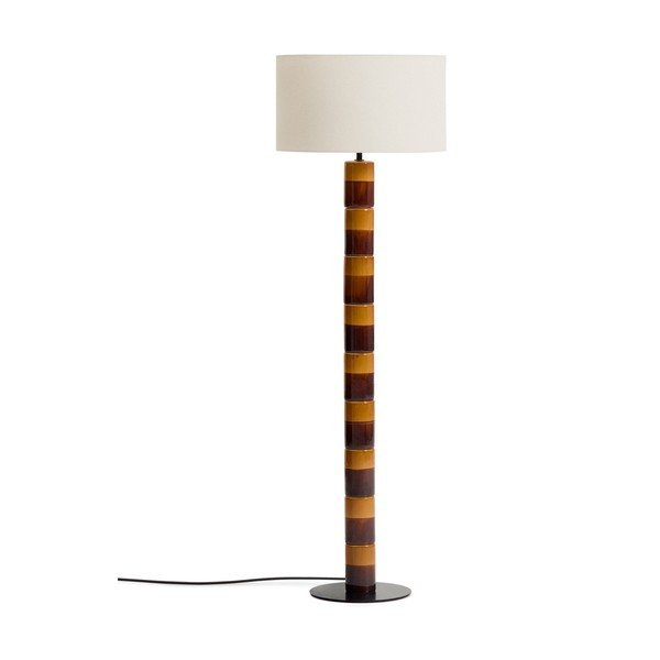 Stāvlampa ar auduma abažūru (augstums 146 cm) Mavran – Kave Home