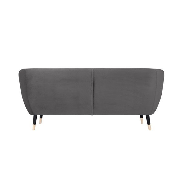 Pelēks dīvāns ar melnām kājām Mazzini Sofas Benito, 188 cm-image-4