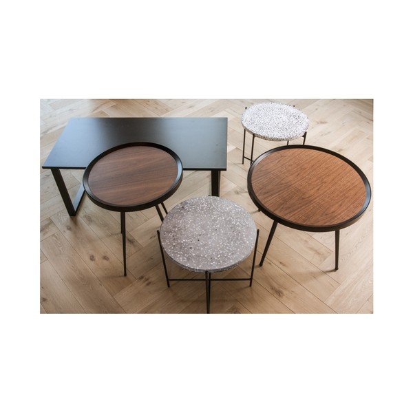 Leitmotiv Terrazzo pelēks sānu galds-image-3