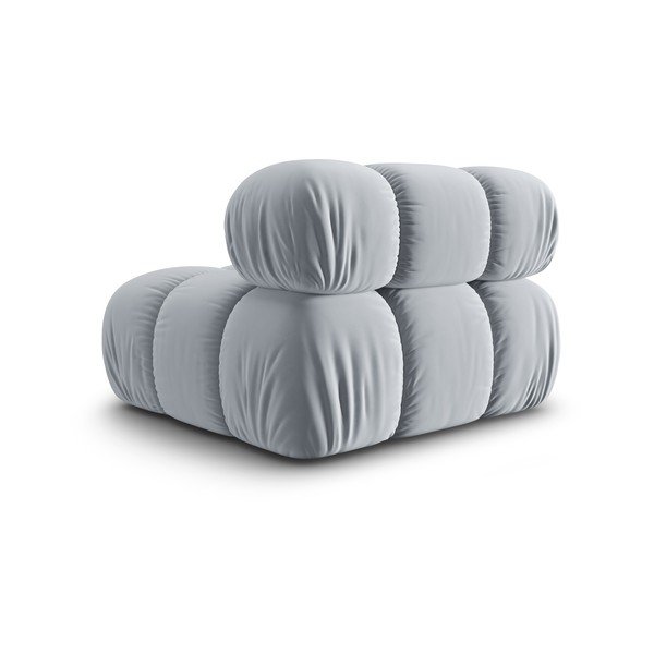 Gaiši zils samta modulārais dīvāns  (vidējā moduļa) Bellis – Micadoni Home-image-4