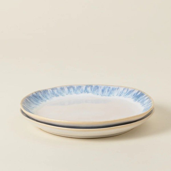 Balts/zils deserta akmensmasas šķīvis ø 22 cm Brisa – Costa Nova-image-2