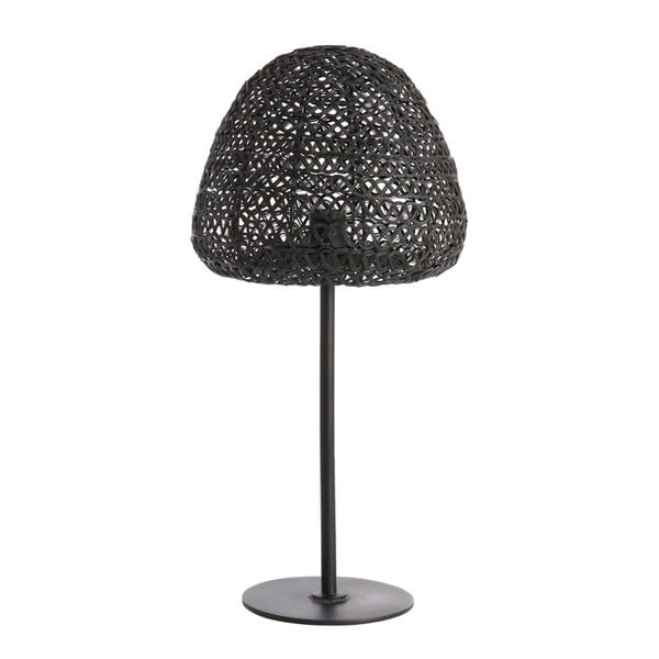 Matēti melna galda lampa (augstums 56 cm) Finou – Light & Living