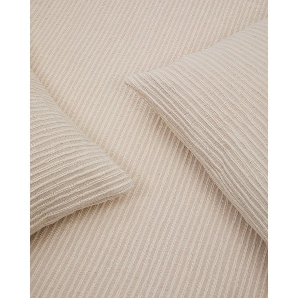 Bēšs žakarda stepēts gultas pārklājs 240x260 cm Vindi – Kave Home-image-4