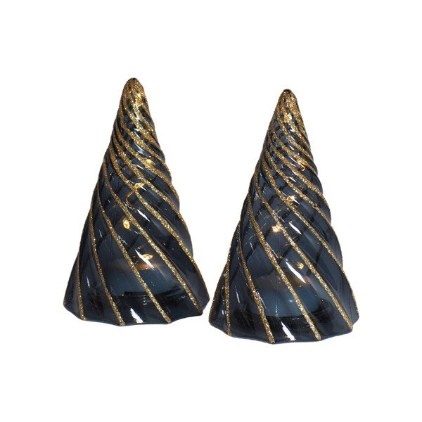 Melni gaismas dekori (2 gab.) uz baterijām ø 6 cm Vilma Tree – Sirius