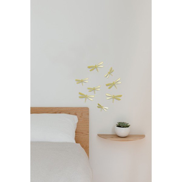 8 sienu uzlīmju komplekts zelta krāsā Umbra Dragonfly-image-1