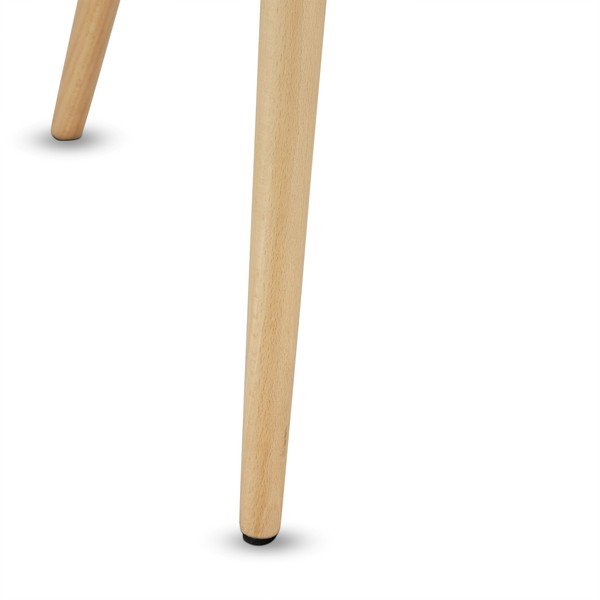 Pelēks kafijas galdiņš ar dižskābarža koka kājām Furnhouse Opus, Ø 50 cm-image-3