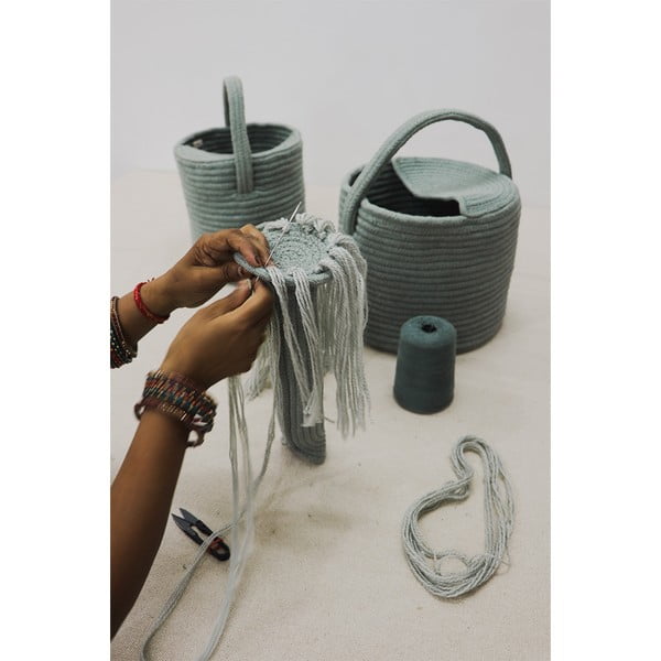 Salvijas zaļš tekstila bērnu rotaļlietu grozs 51x26x38 cm Water Can – Lorena Canals-image-3