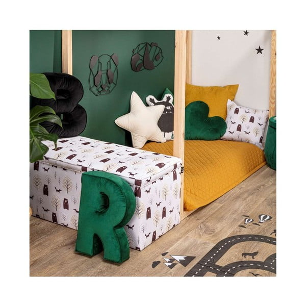 Stepēts bērnu gultas pārklājs 160x100 cm Posh Velvet – Yellow Tipi-image-4