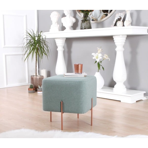 Gaiši zils pufs Copper – Artie-image-3