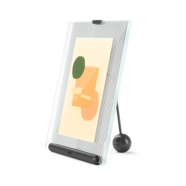 Melns stikla stāvošs foto rāmis 16x20 cm Flute – Umbra-image-4