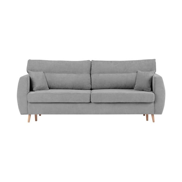 Cosmopolitan Design Sydney pelēks trīsvietīgs dīvāns ar krātuvi, 231 x 98 x 95 cm