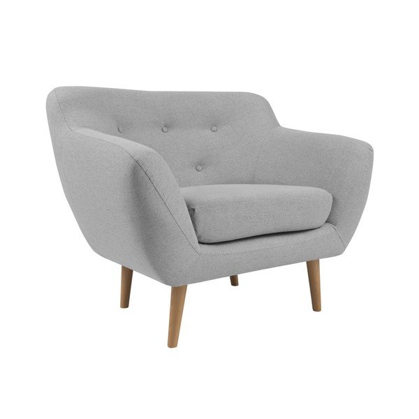 Gaiši pelēks krēsls ar gaišām kājām Mazzini Sofas Sicile-image-3