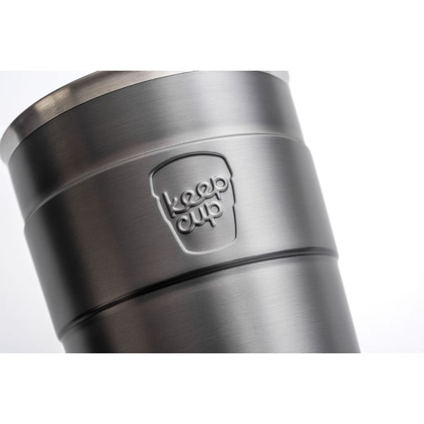 Pelēka ceļojumu krūze ar vāku KeepCup Nitro Thermal, 340 ml-image-3