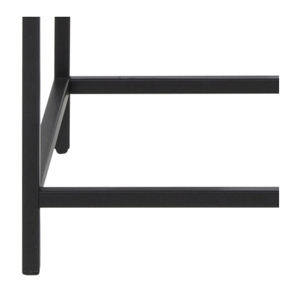 Melna metāla vitrīna 77x150 cm Seaford – Actona-image-2