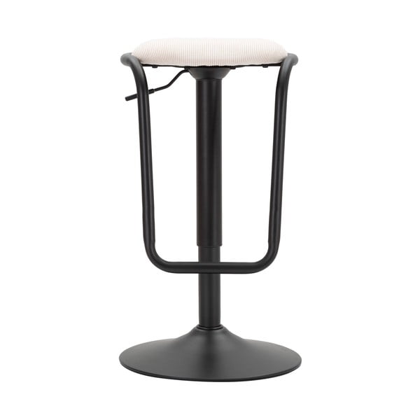 Balta/melna polsterēta bāra taburete ar regulējamu augstumu (sēdekļa augstums 61 cm) Destiny – Mauro Ferretti-image-2