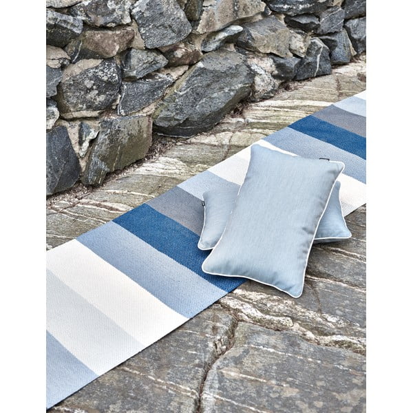 Zils/krēmkrāsas iekštelpu un āra celiņa paklājs 70x200 cm Molly Ocean Grey – Pappelina-image-2