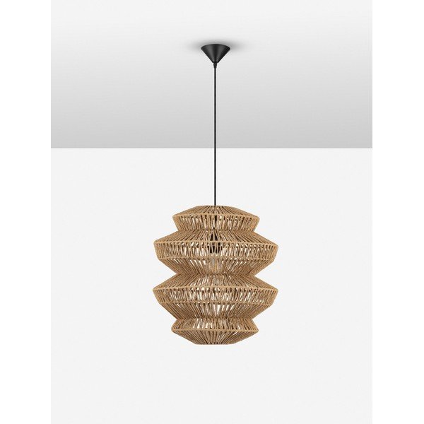 Dabīga toņa no virves piekaramā lampa ø 40 cm Nua – Nova Luce-image-4