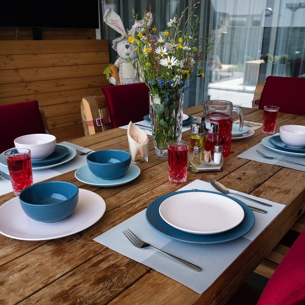 Sudraba krāsas nerūsējošā tērauda galda piederumi (24 gab.) Mirror – Orion-image-2