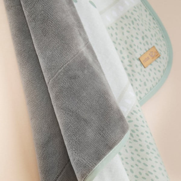 Gaiši zaļa mikroplīša bērnu sega 80x80 cm Woodland Buddies – Roba-image-3