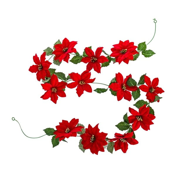 Ziemassvētku eglītes virtene 180 cm Poinsettia – Casa Selección