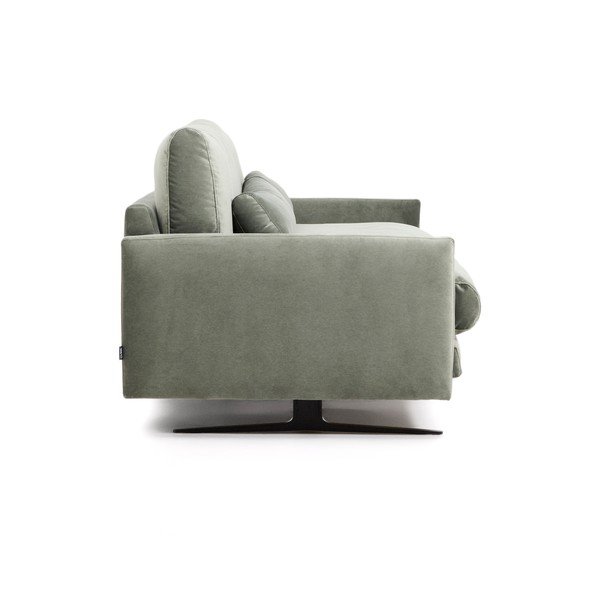 Zaļš samta dīvāns 240 cm Veliro – Kave Home-image-3