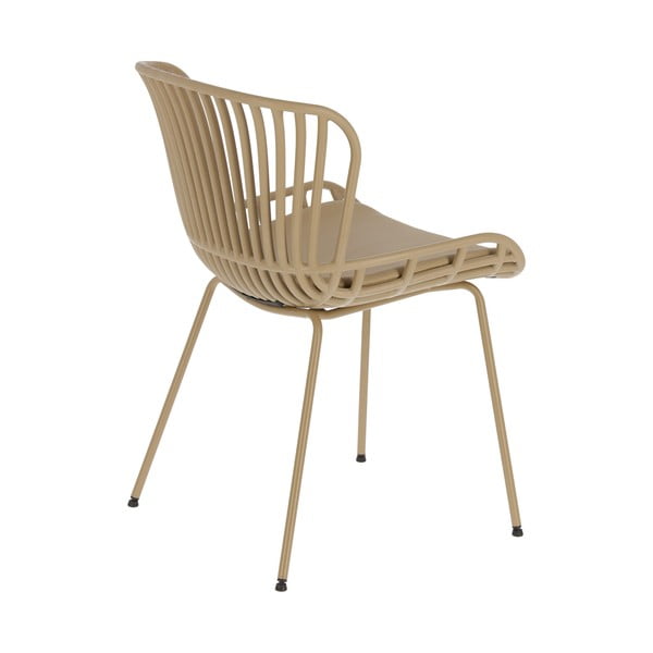 Bēšs dārza krēsls ar tērauda konstrukciju Kave Home Surpik-image-3