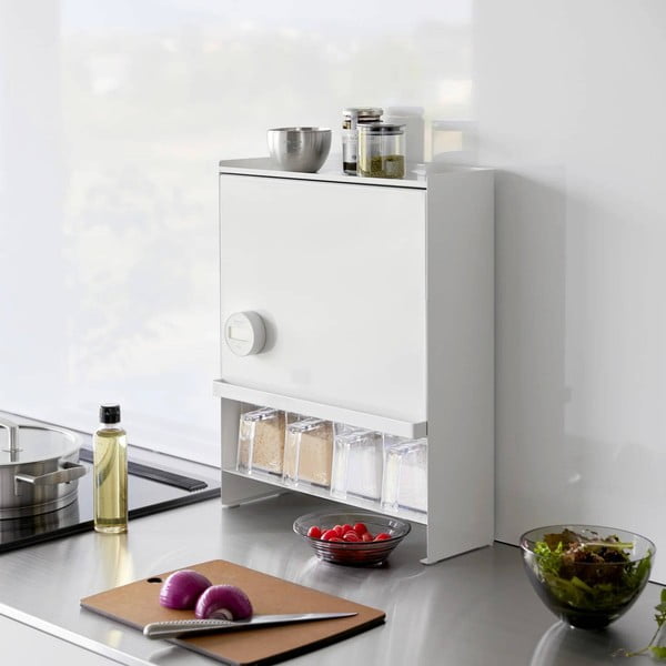 Metāla garšvielu organizators Tower – YAMAZAKI-image-1