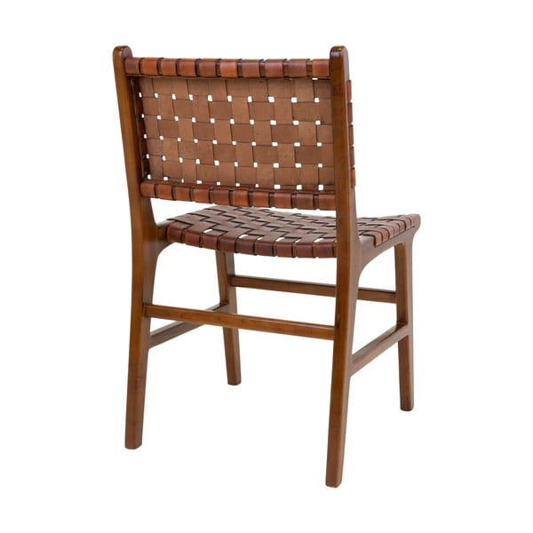 Brūni tīkkoka masīvkoka pusdienu krēsli (2 gab.) Perugia – House Nordic-image-4