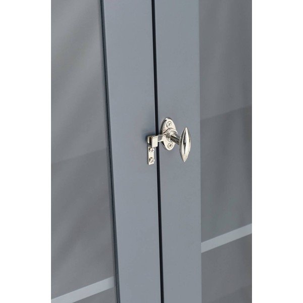 Pelēka piekarināma vitrīna no MDF 85x170,5x35 cm Prato – Ellos Home-image-1