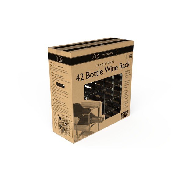 No oškoka izgatavots vīna statīvs 42 pudelēm – RTA-image-3