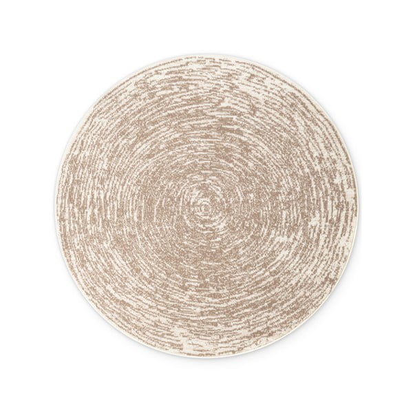 Bēšs/krēmkrāsas apaļš paklājs ø 120 cm Gloria Cavallo – Hanse Home