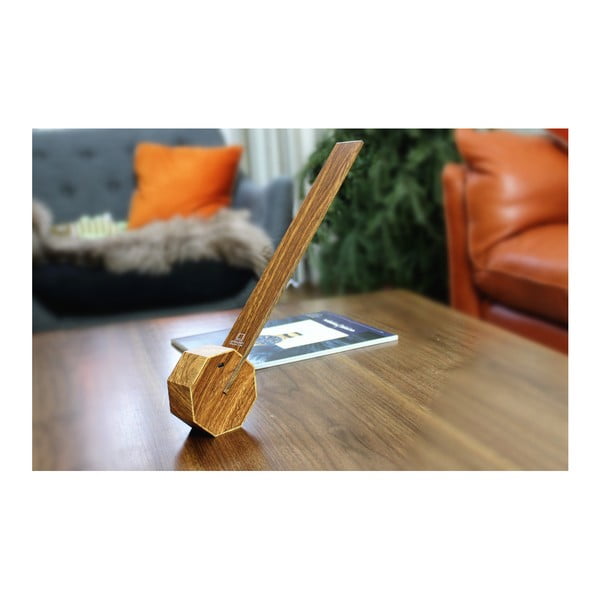 Brūna LED galda lampa (augstums 38 cm) Octagon One – Gingko-image-1