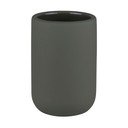 Tumši zaļš keramikas trauks zobu birstei Lotus Play – Mette Ditmer Denmark