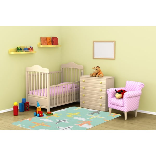 Gaiši zaļš bērnu paklājs 100x140 cm Happy Plains – Oyo Concept-image-2