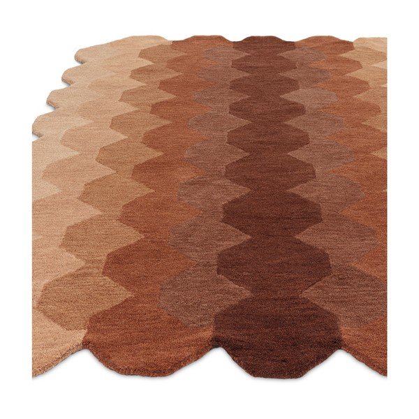 Ķieģeļu sarkans vilnas paklājs 160x230 cm Hive – Asiatic Carpets-image-4