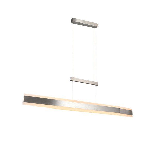 Matētas sudraba krāsas LED piekaramā lampa ar metāla abažūru Arcola – Trio-image-3