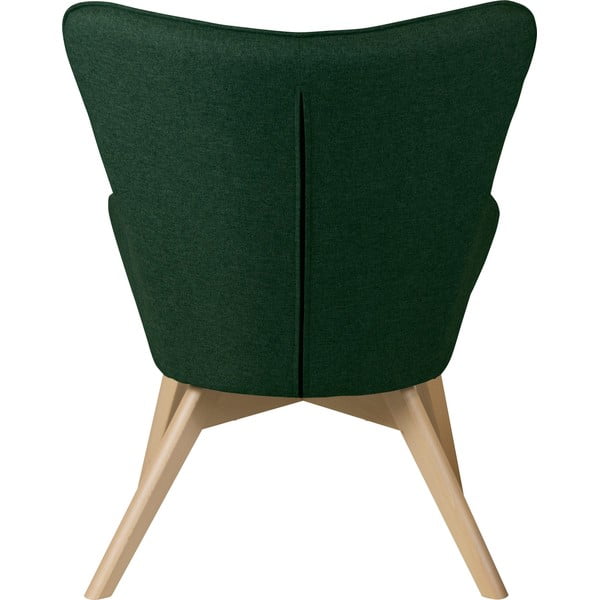 Tumši zaļš atpūtas krēsls ar kāju balstu Niko – Ropez-image-4