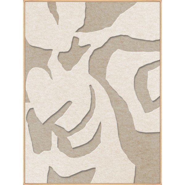 3D glezna ar rāmi/skaņas absorbējoša 90x120 cm Soft Embrace 1 – Malerifabrikken